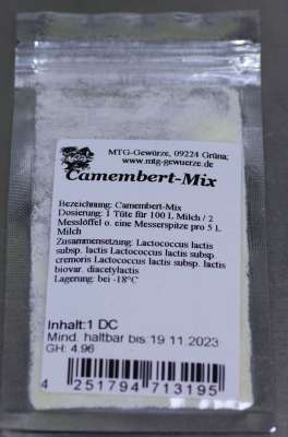 Camembert-Mix für 100L Milch